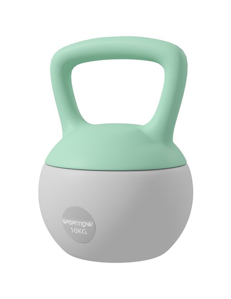 SPORTNOW 10KG Kettlebell, Soft Kettle Bell with Non-Slip Handle for Home Gym Weight Lifting and Strength Training A91-340V03GY - pic 89750 | FastDaddyshop