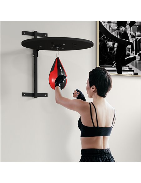 SPORTNOW Wall Mounted Speed Bag Platform, Height Adjustable Punching Bag Training Kit A91-333V01BK - pic 89760 | FastDaddyshop