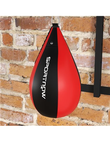 SPORTNOW Wall Mounted Speed Bag Platform, Height Adjustable Punching Bag Training Kit A91-333V01BK