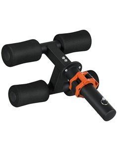 SPORTNOW Tibialis Trainer Tib Bar for Strengthening Calves Shins Ankles, Fits 5cm/2" Weight Plates A91-334V00BK