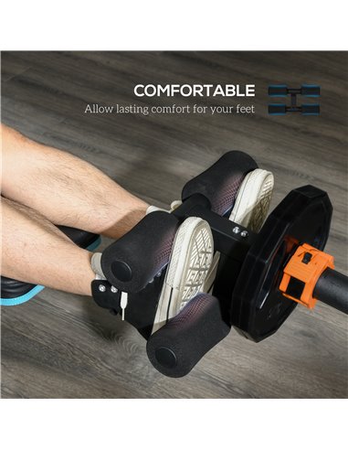 SPORTNOW Tibialis Trainer Tib Bar for Strengthening Calves Shins Ankles, Fits 5cm/2" Weight Plates A91-334V00BK