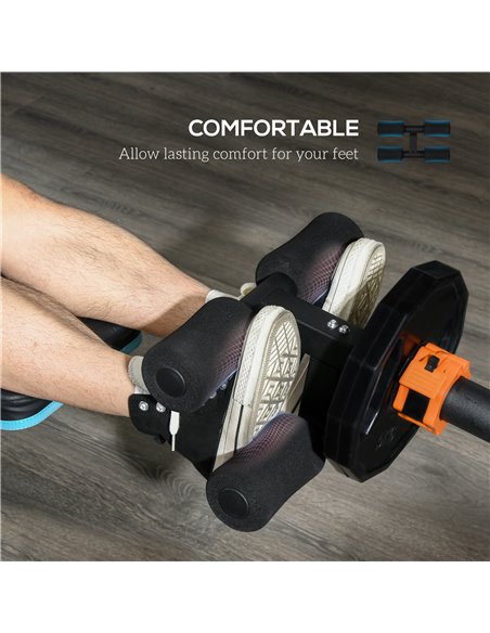 SPORTNOW Tibialis Trainer Tib Bar for Strengthening Calves Shins Ankles, Fits 5cm/2" Weight Plates A91-334V00BK - pic 89781 | FastDaddyshop