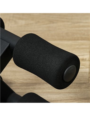 SPORTNOW Tibialis Trainer Tib Bar for Strengthening Calves Shins Ankles, Fits 5cm/2" Weight Plates A91-334V00BK