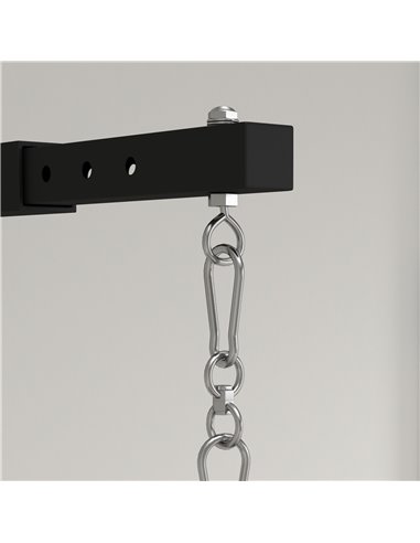 SPORTNOW Punch Bag Wall Bracket, 5-Length Adjustable Boxing Bag Bracket for Kickboxing Muay Thai Punching Training A91-326V00BK