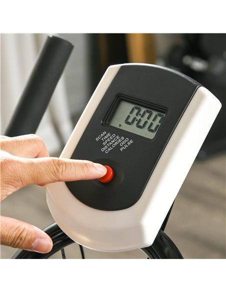 SPORTNOW Exercise Bike, Indoor Stationary Bike, Cycling Machine with Adjustable Seat and Resistance for Home Gym Workout, Blue A - pic 89803 | FastDaddyshop