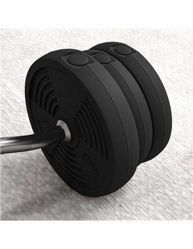 SPORTNOW 25kg Barbell Set, Adjustable Weights with Curl Bar and Non-slip Handle, for Women and Men Weight Lifting Training A91-3