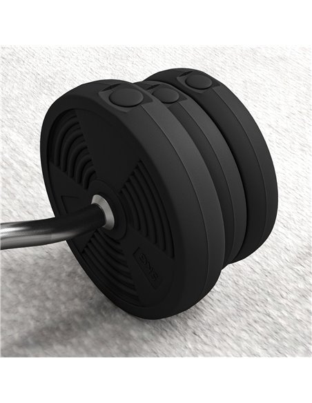 SPORTNOW 25kg Barbell Set, Adjustable Weights with Curl Bar and Non-slip Handle, for Women and Men Weight Lifting Training A91-3 - pic 89820 | FastDaddyshop