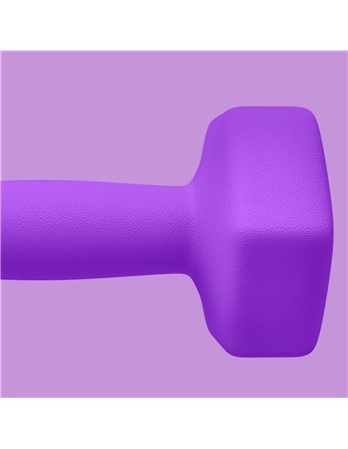 SPORTNOW 2 x 4kg Hexagonal Dumbbells Weights Set with Non-Slip Grip for Home Gym Workout, Purple A91-315V03VT