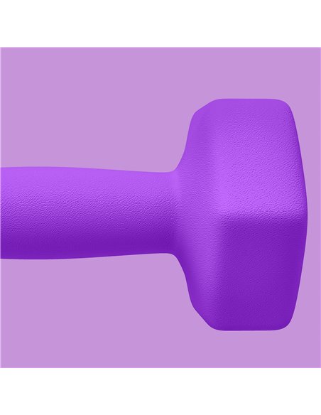 SPORTNOW 2 x 4kg Hexagonal Dumbbells Weights Set with Non-Slip Grip for Home Gym Workout, Purple A91-315V03VT - pic 89828 | FastDaddyshop