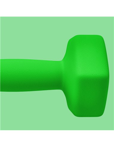 SPORTNOW 2 x 5kg Hexagonal Dumbbells Weights Set with Non-Slip Grip for Home Gym Workout, Green A91-315V04GN