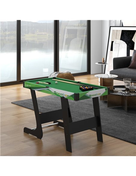 SPORTNOW 104cm Folding Mini Pool Table Set with 2 Cues, 16 Balls, Chalk, Triangle, Brush, Green A70-073V80GN - pic 89913 | FastDaddyshop