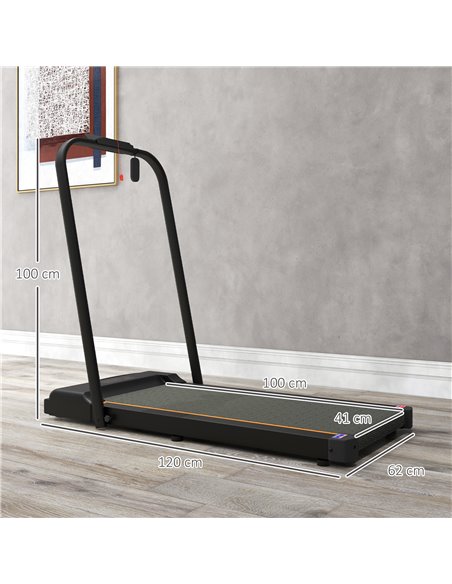 SPORTNOW 2.5HP Walking Pad, 1-6km/h Folding Treadmill with Remote Control and LED Display for Home Gym Office, Orange A90-365V70 - pic 89932 | FastDaddyshop