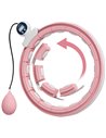 SPORTNOW Weighted Hula Hoop Smart Hula Hoop, Massage Hula Ring with 16 Detachable Knots, 360° Auto-Rotating Ball and Digital Cou