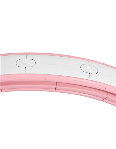 SPORTNOW Weighted Hula Hoop Smart Hula Hoop, Massage Hula Ring with 16 Detachable Knots, 360° Auto-Rotating Ball and Digital Cou