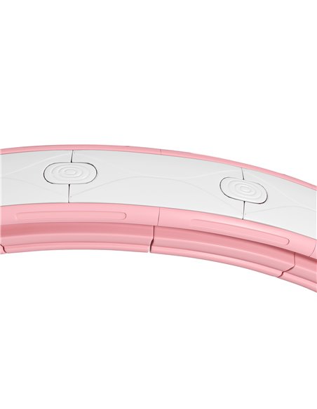 SPORTNOW Weighted Hula Hoop Smart Hula Hoop, Massage Hula Ring with 16 Detachable Knots, 360° Auto-Rotating Ball and Digital Cou - pic 89955 | FastDaddyshop