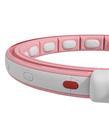 SPORTNOW Weighted Hula Hoop Smart Hula Hoop, Massage Hula Ring with 16 Detachable Knots, 360° Auto-Rotating Ball and Digital Cou