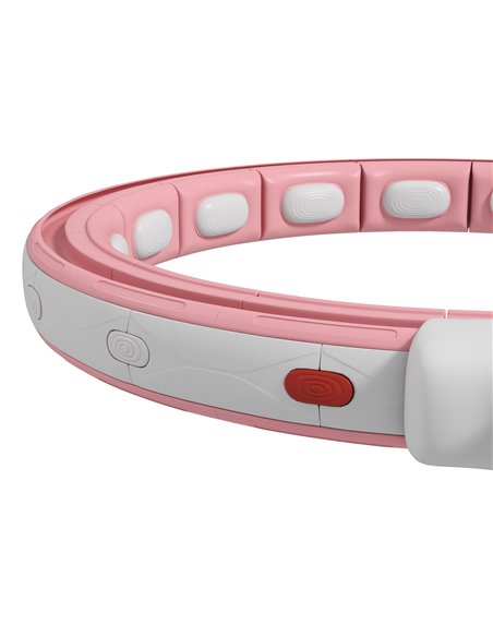 SPORTNOW Weighted Hula Hoop Smart Hula Hoop, Massage Hula Ring with 16 Detachable Knots, 360° Auto-Rotating Ball and Digital Cou - pic 89956 | FastDaddyshop