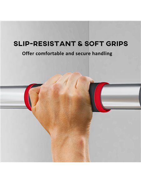 SPORTNOW Pull Up Bar for Home Doorway Pull Up Bar, No Screws Door Frame Chin Up Bar, Adjustable Length (75-92cm) for Home Gym Wo - pic 89963 | FastDaddyshop