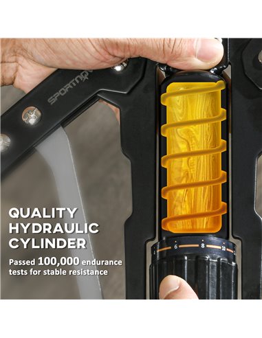 SPORTNOW Twister Arm Exerciser, Adjustable 22-440lbs Hydraulic Power Exerciser, Home Chest Expander, Strength Training Equipment