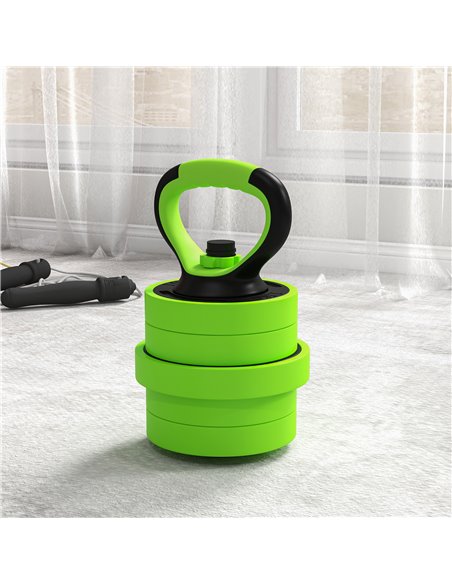 SPORTNOW 30kg Four-In-One Adjustable Weight Dumbbells Set, Barbell, Kettlebell, Push Up Stand - Green A91-287V02GN - pic 89985 | FastDaddyshop