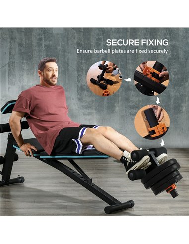 SPORTNOW Tib Bar with 2 x 5kg&2 x 10kg Olympic Weight Plates, Tibialis Trainer Calf Raise Machine for Shin Splints and Knee Pain