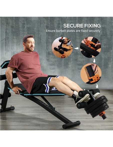 SPORTNOW Tib Bar with 2 x 5kg&2 x 10kg Olympic Weight Plates, Tibialis Trainer Calf Raise Machine for Shin Splints and Knee Pain - pic 90005 | FastDaddyshop
