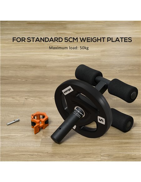 SPORTNOW Tib Bar with 2 x 5kg&2 x 10kg Olympic Weight Plates, Tibialis Trainer Calf Raise Machine for Shin Splints and Knee Pain - pic 90007 | FastDaddyshop
