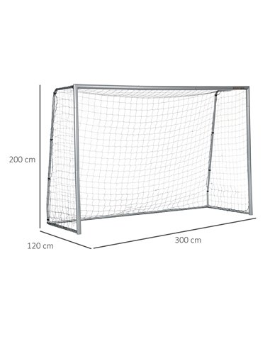 SPORTNOW 10ft x 6.5ft Football Goal, Football Net for Garden with Ground Stakes, Quick and Simple Set Up A62-038V02GY