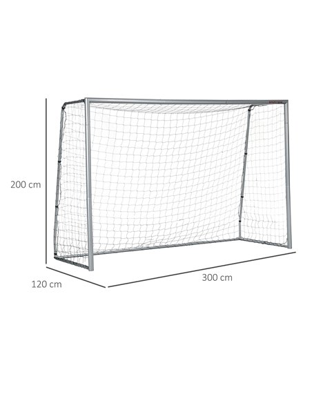 SPORTNOW 10ft x 6.5ft Football Goal, Football Net for Garden with Ground Stakes, Quick and Simple Set Up A62-038V02GY - pic 90013 | FastDaddyshop