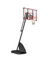 SPORTNOW 2.4-2.9m Adjustable Basketball Hoop and Stand with Weighted Base, Portable on Wheels, Red A61-045V02RD
