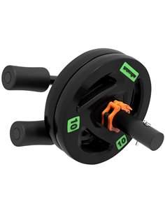 SPORTNOW Tib Bar with 2 x 10kg Olympic Weight Plates, Tibialis Trainer Calf Raise Machine for Shin Splints and Knee Pain Relief,