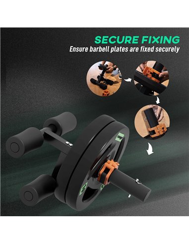 SPORTNOW Tib Bar with 2 x 10kg Olympic Weight Plates, Tibialis Trainer Calf Raise Machine for Shin Splints and Knee Pain Relief,