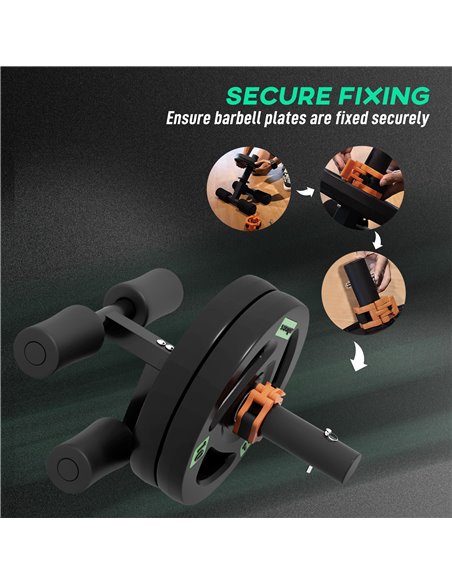SPORTNOW Tib Bar with 2 x 10kg Olympic Weight Plates, Tibialis Trainer Calf Raise Machine for Shin Splints and Knee Pain Relief, - pic 90062 | FastDaddyshop