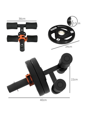 SPORTNOW Tib Bar with 2 x 5kg Olympic Weight Plates, Tibialis Trainer Calf Raise Machine for Shin Splints and Knee Pain Relief, 
