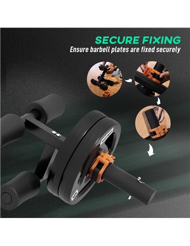SPORTNOW Tib Bar with 2 x 5kg Olympic Weight Plates, Tibialis Trainer Calf Raise Machine for Shin Splints and Knee Pain Relief, 