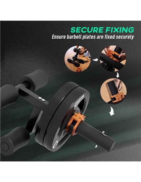 SPORTNOW Tib Bar with 2 x 5kg Olympic Weight Plates, Tibialis Trainer Calf Raise Machine for Shin Splints and Knee Pain Relief,  - pic 90080 | FastDaddyshop