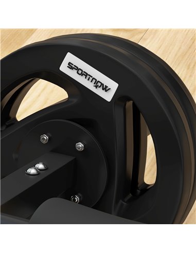 SPORTNOW Tib Bar with 2 x 5kg Olympic Weight Plates, Tibialis Trainer Calf Raise Machine for Shin Splints and Knee Pain Relief, 