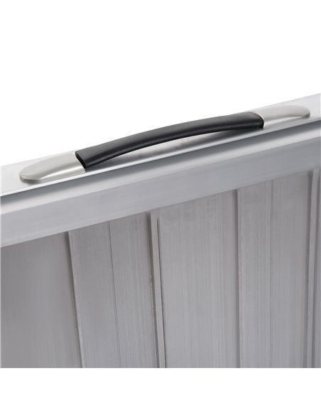 HOMCOM Portable Folding Wheelchair Ramp, Aluminium Mobility Scooter Access Aid, 4ft, 270kg Capacity, Silver 713-029 - pic 90127 | FastDaddyshop