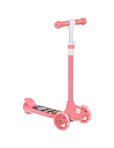 AIYAPLAY Kids 3 Wheel Scooter for 2-6 Years Old w/ Adjustable Height, LED Light, TPE Handlebar, Pink 371-050V00PK - pic 90146 | FastDaddyshop