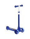 AIYAPLAY Kids 3 Wheel Scooter for 2-6 Years Old w/ Adjustable Height, LED Light, TPE Handlebar, Blue 371-050V00BU
