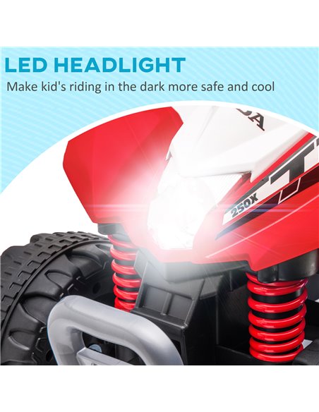 AIYAPLAY Honda Licensed Electric Ride on Cars Kids Car Kids Electric Quad Bike 6V ATV Ride On, 4 Pack, for 1.5-3 Years Red 370-2 - pic 90258 | FastDaddyshop