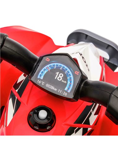 AIYAPLAY Honda Licensed Electric Ride on Cars Kids Car Kids Electric Quad Bike 6V ATV Ride On, 4 Pack, for 1.5-3 Years Red 370-2