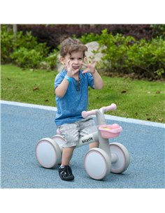 AIYAPLAY Kids Balance Bike for 1-3 Years Old with Adjustable Seat, Silent Wheels, Pink 370-308V00PK 2