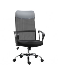 Homcom Ergonomic Office Chair with Adjustable Height, Tilt Function, Black