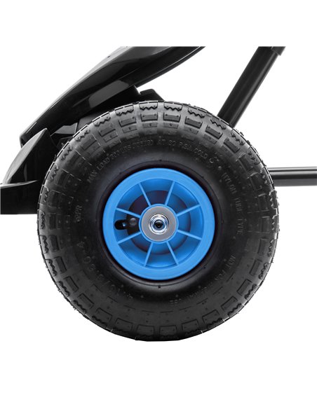 HOMCOM Kids Pedal Go Kart, with Adjustable Seat, Inflatable Tyres - Blue 370-256V00BU - pic 90379 | FastDaddyshop