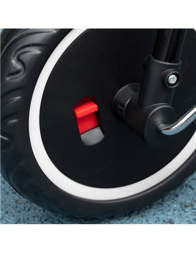 AIYAPLAY Kids Trike for 2-5 Years with Adjustable Seat, Pedal, Baskets, Black 370-269V00BK