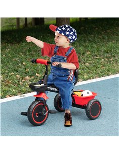 AIYAPLAY Kids Trike for 2-5 Years with Adjustable Seat, Pedal, Baskets, Red 370-269V00RD 2