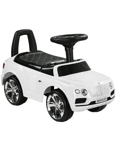 AIYAPLAY Bentley Bentayga Licensed Foot to Floor Ride on Car, Sliding Car Push Along Car w/ Under Seat Storage - White 370-309V0 - pic 90506 | FastDaddyshop