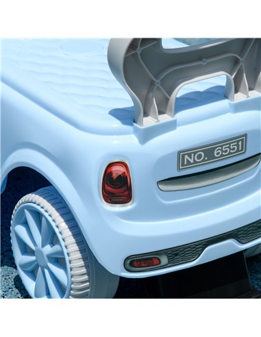 AIYAPLAY Foot To Floor Ride On Car Sliding Car w/ Air Horn, Anti-Over-Backwards, 18 to 36 Months - Light Blue 370-316V00LB