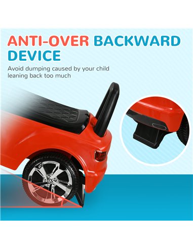 AIYAPLAY Bentley Bentayga Licensed Foot to Floor Ride on Car, Sliding Car Push Along Car w/ Under Seat Storage - Red 370-309V00R
